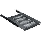 125-lb Black Box Heavy-duty Sliding Adjustable Shelf 17 1 2 W X 29 D Capacity