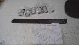 29824353 19 1u Inch Metal Horizontal Rackmount Cable Manager With 5 D-rings