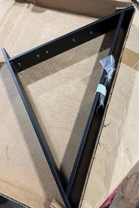11312-712 Cpi 11312-713 Chatsworth Triangular Support Bracket Black 12 Inch