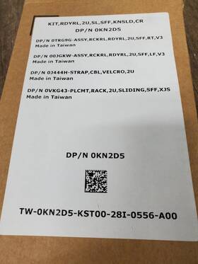 0kn2d5 Dell M42 P/n 2u Ready Rail Kit