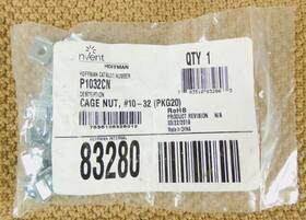 P1032cn Hoffman Cage Nut Package Square-hole Rack Angles #10-32 Qty 20 Plated Mild Steel