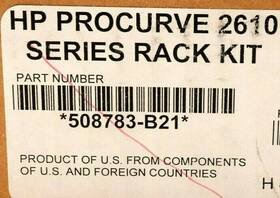 508783-b21 Hpe Hewlett Packard Enterprise 2600 Switch Series Rack Rail Kit