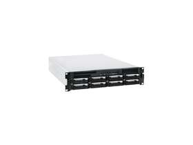 E2m8 Istarusa Black Aluminum / Steel 2u Rackmount 8-bay Storage Server