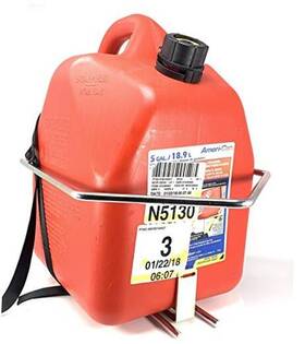 Jungle Jims 672713840961 5 Gallon Gas Can Holder Utility Lawn And Landscape Rack Mounting