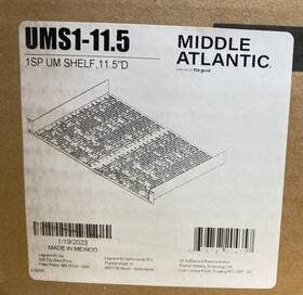 Ums1-11.5 Middle Atlantic Products 656747204357 Rackshelf 1sp Um Shelf 11.5 Inch D