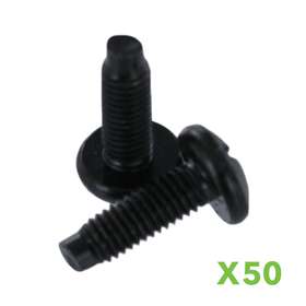 00400815 Navepoint 50 Pack Server Rack Screws 3/8 Inch Pan Phillips 10-32 Stainless Steel 19