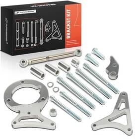 Premiumpartswhosale 0apbkk002 Polished Aluminum Alternator And Power Steering Bracket Kit Compatible With