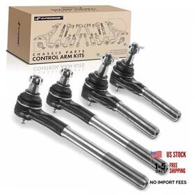 Apca1730 Premiumpartswhosale Set Of 4 Front Inner And Outer Tie Rod End Kit Compatible With Dodge Ram 1500