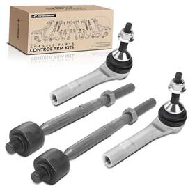 Premiumpartswhosale Apca4114 Set Of 4 Front Inner And Outer Tie Rod End Kit Compatible With Tesla Model 3