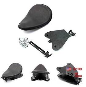 Remaiw Moto Rmw-12 Black Solo Seat Bracket Spring Base Mount Kit Barrel For Sportster