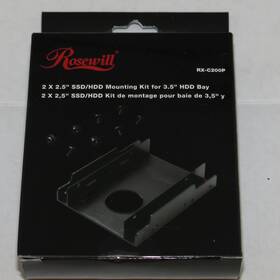 Rosewill 898745030952 R-c200p Dual 2.5 Inch Ssd/hdd Mounting Kit For 3.5 Hdd Bay New No Upc