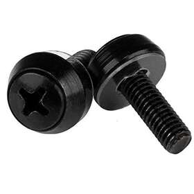 Cabscrewsm5b Startech M5 X 12mm - Screws 100 Pack Black Mounting For Server Rack &