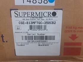 Cse-813mftqc-350cb2 Supermicro New 1u Rackmount Chassis Black