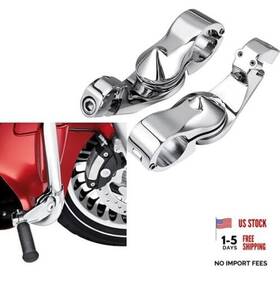 Tcmi Tcmi-xe210328 Short Angled Highway Peg Mount Kit For Long Ride Comfort 360 Chrome#m#clamps
