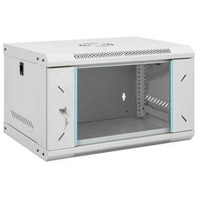 30259 Vidaxl 6u Wall Mounted Network Cabinet Data Rack Storage Equipment 19 Inch Ip20