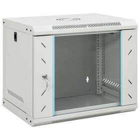 30261 Vidaxl 9u Wall Mounted Network Cabinet Data Rack Storage Equipment 19 Inch Ip20