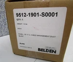 Belden 9512-1901-S0001 19" 1U Panel Cable Management Duct Black New. Fixed Price $37.99.