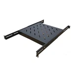 1U 19" Black 4-POST Vented Fixed Server Shelf Rack Mount, Adjustable 16IN 37IN. Fixed Price $42.15.
