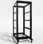 27U 4 Post Open Frame Data Server Rack 19"- 32" Deep With Pairs Of Rails. Fixed Price $160.00.