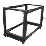 Startech 4-POST 12U Mobile Open Frame 19" Server Rack W/ Casters. Fixed Price $502.18.