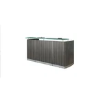 Mayline Medina Series 87" Engineered Wood Reception Station Steel Gray. Fixed Price $3212.13.