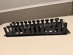 Panduit WMPF1E Horizontal Cable Manager 19" Front 2RU Black Plastic Reusable. Fixed Price $80.00.