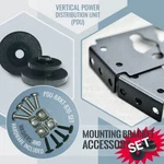 Vertical Mounting (2) Brackets PDU-BRKT-870-SET (hardware+washers). Fixed Price $34.99.