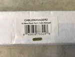 Startech CABLEMANAGER2 1U Metal Rack Patch Manager, New. Fixed Price $19.99.