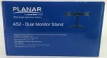 Planar AS2 Dual Monitor Stand - New In Open ( Damaged Box) Complete. Fixed Price $21.99.