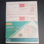 1099 Nec 2025 With Envelopes, Tax Forms, 4 Part Kit. Fixed Price $18.99.
