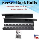 Adjustable Server Rack Shelf 1U Mount Shelves Rails Network Cabinet Black. Fixed Price $24.95.