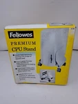 Cpu Stand Fellowes Premium Wheeled Metal New Extra Desk Space 91781 Nib. Fixed Price $32.00.