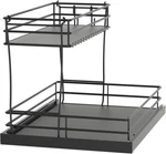 Under Sink Organizer 2 Tier Bathroom Kitchen Storage Sliding Shelf Black Aosite. Fixed Price $10.99.