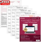 1099 Nec 2025, 4-PART Kit 50 Recipients, Includes 1096 Forms, Quickb. Fixed Price $18.90.