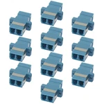 10X Lc Duplex Singlemode Flange Fiber Optical Adapter Connector Blue. Fixed Price $16.19.