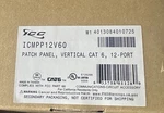 ICMPP12V60 Patch Panel, Vertical Cat 6, 12-PORT. Fixed Price $45.00.