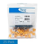 Icc Module CAT6A Hd 25PK Yellow IC107GACYL Upc 633758096058. Fixed Price $142.99.