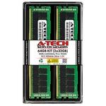 64GB 2X 32GB PC4-2400 Rdimm Intel R1208WT2GSR R1304WT2GSRS S2600CWTSR Memory Ram. Fixed Price $330.00.