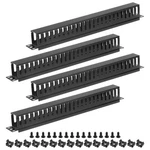 Pack 1U 19 Inch Cable Manager 24 Slot Horizontal Rack Mount Wire Management. Fixed Price $45.39.