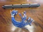 Trendnet TC-P24C5E 24-PORT CAT5/5E 1U Patch Panel With 17 Cables. Fixed Price $39.99.