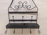 8 Peg Key Rack W/tray Black Matte Metal Kitchen Office Organizer Wall Mountable. Fixed Price $22.99.