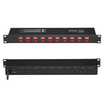 19" 1U Pdu 10 Outlets Rack Mount Power Strip Surge Overload Protection. Fixed Price $39.99.