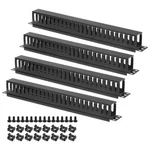 Packs 1U 19 Inch Cable Manager 24 Slot Horizontal Rack Mount Wire Management. Fixed Price $45.39.