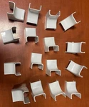 Lot Of 16 Legrand Wiremold Cordmate C110 Inside Elbow Cable Raceway Corner. Fixed Price $39.00.