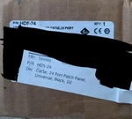 Siemon CAT5E, 24 Port Patch Panel, Universal, Black 1U. Fixed Price $15.00.