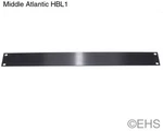 Middle Atlantic HBL1 Flat Blank Rack Panel, Black Brushed And Anodized Alum. Fixed Price $25.00.