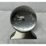 Vintage Seth Thomas Shelf Mantle Clock Alarm Glow Dark Glass Globe Steel Case. Fixed Price $99.00.