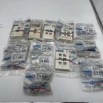 Amp Netconnect Lot Almond Faceplate Cat RJ45 Jacks Blue See Photos. Fixed Price $59.95.