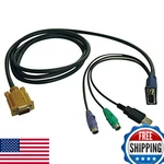 Tripp Lite 6FT Kvm Switch USB/PS2 Combo Cable For B020-U08/U16 And B022-U16. Fixed Price $43.86.