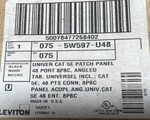 (c) Leviton 5W597-U48 Cat 5E Universal Recessed-angled Patch Panel, 48-PORT. Fixed Price $216.38.